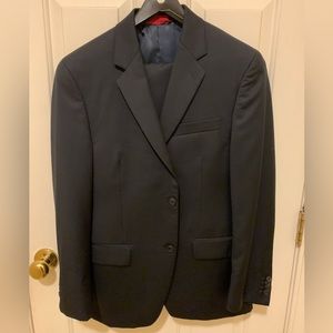 Men’s Dress Suit Navy Blue Alfani 38S / 32x30
